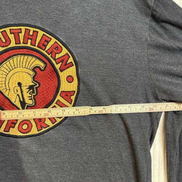 Red Jacket for USC Trojans Long Sleeve T-Shirt‎ Gray Sz L Please Read - Picture 5 of 16